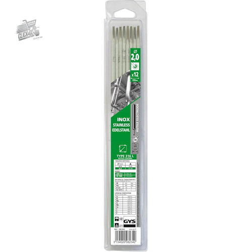 Elettrodi inox 316l 2mm gys - elettrodi,